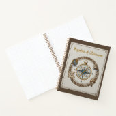 Explore & Discover Embroidered Nautical Compass ノートブック (内部)