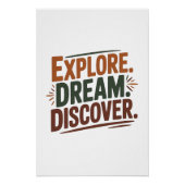 Explore dream discover ポスター (正面)