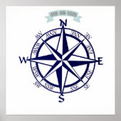 Explore-Dream-Discover Compassプリント ポスター (正面)