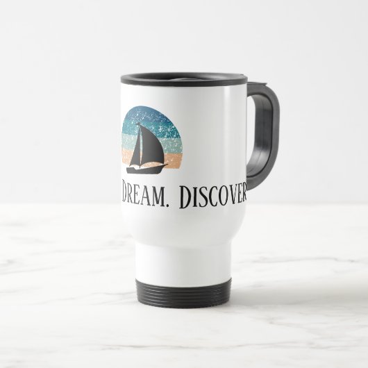 Explore. Dream. Discover. Travel Mug トラベルマグ (正面右)