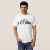 explore find your path adventure mountain outdoor  tシャツ (正面フル)