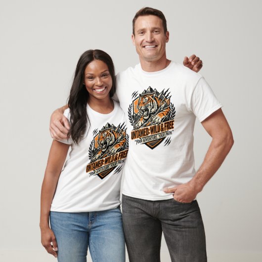 Explore Further Roam Wilder Tiger Untamed Tシャツ (ユニセックス)