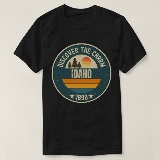 Explore Idaho – すべての恋人のためのデザイン Tシャツ (デザイン正面)