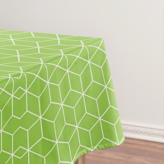 Explore Modern Optical Illusions with Cube Pattern テーブルクロス (インサイチュ)