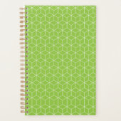 Explore Modern Optical Illusions with Cube Pattern プランナー手帳 (正面)