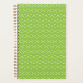 Explore Modern Optical Illusions with Cube Pattern プランナー手帳