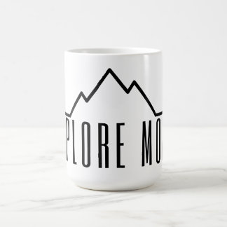 Explore More Minimalist Mountain Coffee Mug コーヒーマグカップ