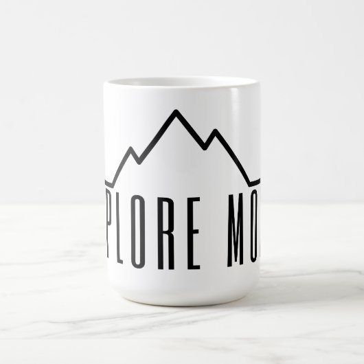 Explore More Minimalist Mountain Coffee Mug コーヒーマグカップ (中央)