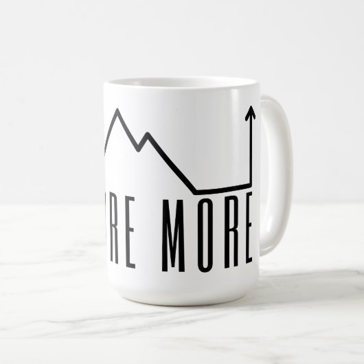 Explore More Minimalist Mountain Coffee Mug コーヒーマグカップ (正面右)
