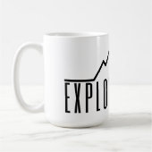 Explore More Minimalist Mountain Coffee Mug コーヒーマグカップ (左)