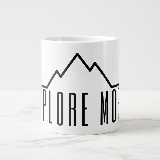 Explore More Minimalist Mountain Specialty Mug ジャンボコーヒーマグカップ (正面)