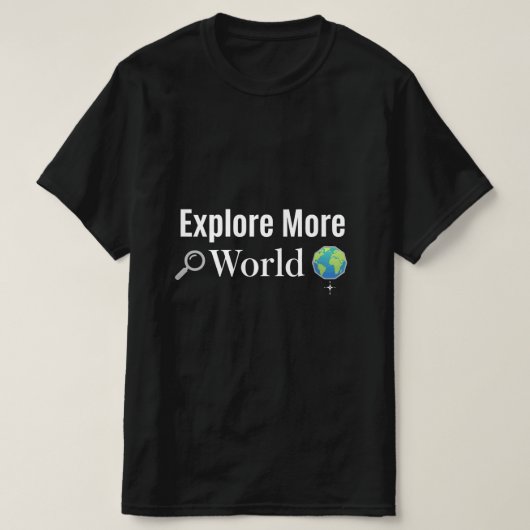 Explore More World Adventure Travel Design - Vinta Tシャツ (デザイン正面)
