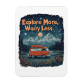 Explore More, Worry Less マグネット (縦)