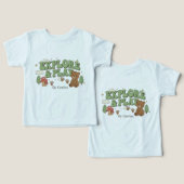 Explore & Play T-Shirt, Groovy Retro Forest Bear C (デザイン正面&裏面)