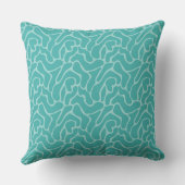 Explore Seamless Turquoise Patterns  クッション (裏面)
