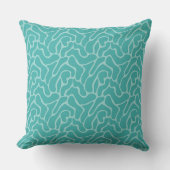 Explore Seamless Turquoise Patterns  クッション (正面)