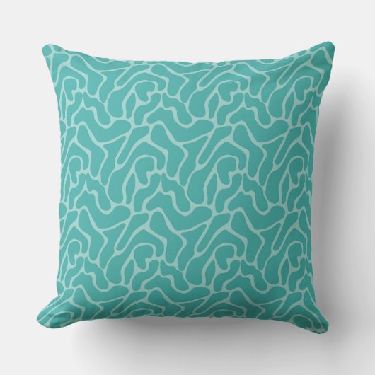 Explore Seamless Turquoise Patterns  クッション (正面)