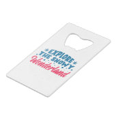 Explore the Snowy Wonderland クレジットカード栓抜き (正面アングル)