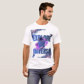 Explore The Universe Astronaut Space T-Shirt – Gal Tシャツ (正面フル)