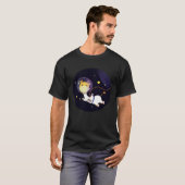 Explore the Universe Cute Baby Giraffe Astronaut G Tシャツ (正面フル)