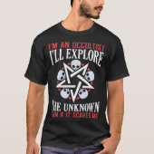 Explore The Unknown Satanic Witchcraft Baphomet Go Tシャツ (正面)