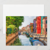 Explore the Vibrant Charm of Burano サンキューカード (正面/裏面)