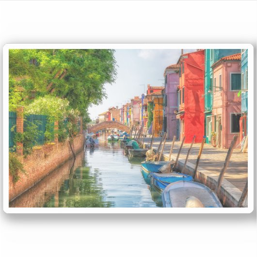 Explore the Vibrant Charm of Burano シール (正面)