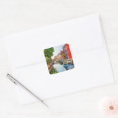 Explore the Vibrant Charm of Burano スクエアシール (封筒)