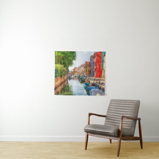 Explore the Vibrant Charm of Burano タペストリー (インサイチュ(横))