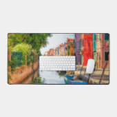 Explore the Vibrant Charm of Burano デスクマット (キーボード&マウス)