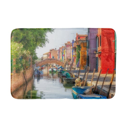 Explore the Vibrant Charm of Burano バスマット (正面)