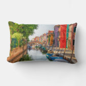 Explore the Vibrant Charm of Burano ランバークッション (正面)