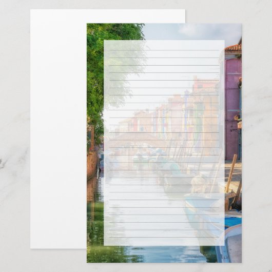 Explore the Vibrant Charm of Burano 便箋 (正面/裏面)