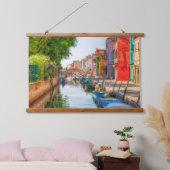 Explore the Vibrant Charm of Burano 吊り下げ型タペストリー (寝室)