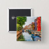 Explore the Vibrant Charm of Burano 缶バッジ (正面&裏面)