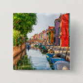 Explore the Vibrant Charm of Burano 缶バッジ (正面)