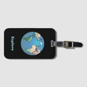Explore the world ラゲッジタグ (正面横)