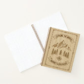 Explore the World Journey Discovery Wood Journal ノートブック (内部)