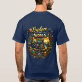 Explore The World – Travel Adventure Design Tシャツ (裏面)