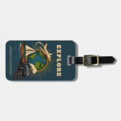 Explore the World Vintage Design ラゲッジタグ (正面横)