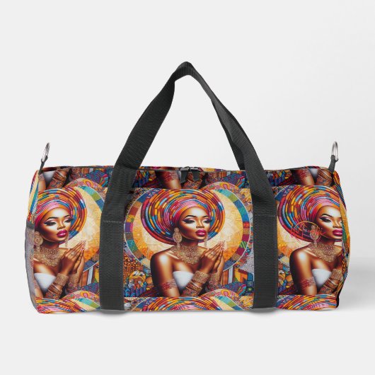 Explore with Confidence: I Am Blessed Stylish Back ダッフルバッグ (裏面)