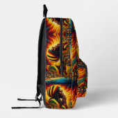 Explore with Confidence: I Am Blessed Stylish Back プリントバックパック (左)