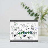 ExplOREGONianあなたの町を追加！愛しなさい：) ポストカード (スタンド正面)