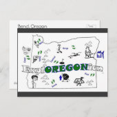 ExplOREGONianあなたの町を追加！愛しなさい：) ポストカード (正面/裏面)