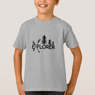 Explorerデザイン – キッズベーシックTシャツ Tシャツ