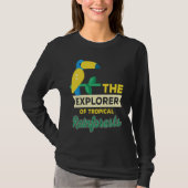 Explorer Of Rainforest Tropical Parrot Nature Tシャツ (正面)