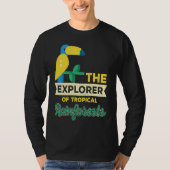 Explorer Of Rainforest Tropical Parrot Nature Tシャツ (正面)