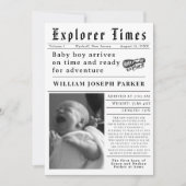 Explorer Times Newborn Birth 案内状 (正面)