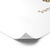 Explorer World Map Airplane Baby Shower Welcome  ポスター (角)