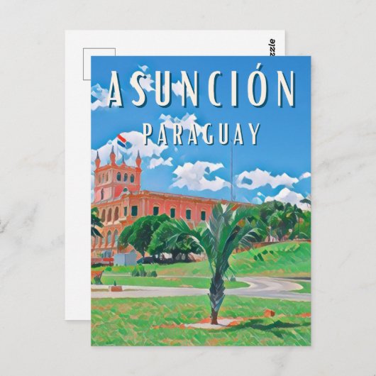 Explorez la capitale du Paraguay Asunción ポストカード (正面/裏面)